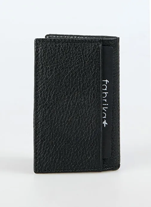 Fabrika Siyah Erkek Deri Cüzdan Frk 355 Flt Deri Siyah