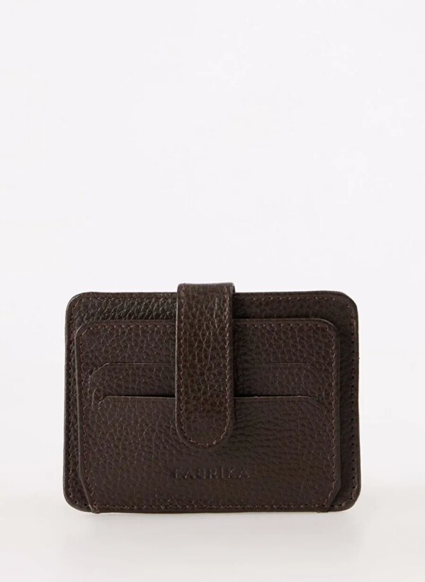 Fabrika Kahverengi Erkek Cüzdan Frk 362 Flt Deri Kahve