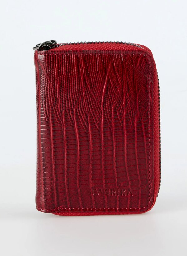 Fabrika Kırmızı Kadın Deri Cüzdan Frk 527 Lzr Deri krmz