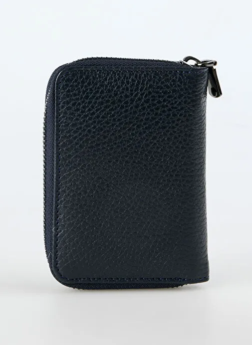 Fabrika Lacivert Kadın Deri Cüzdan Frk 527 Flt Deri Laci