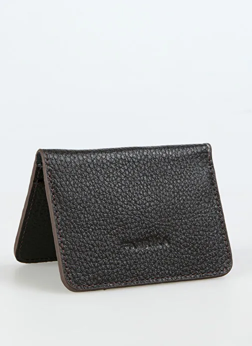 Fabrika Kahverengi Erkek Deri Kartlık Frk 354 Flt Deri Kahve