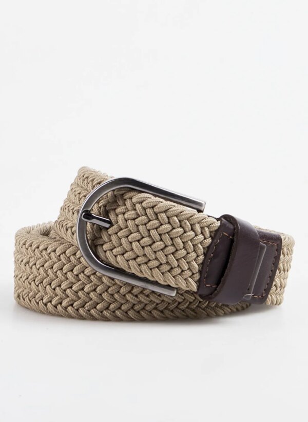 Fabrika Kahverengi Erkek Kemer Fbk 001 Lst örgü Kahve