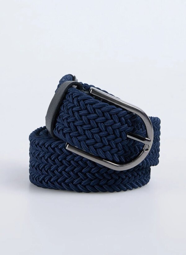 Fabrika Lacivert Erkek Kemer Fbk 001 Lst örgü Laci