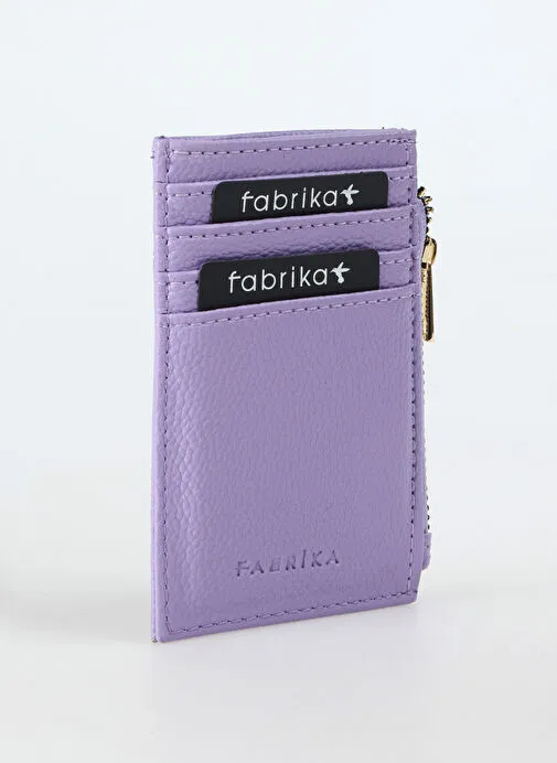 Fabrika Mor Kadın Deri Kartlık Frk 522 Flt Deri Mor
