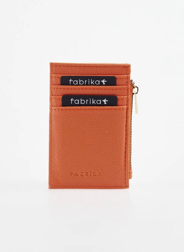 Fabrika Turuncu Kadın Kartlık Frk 522 Flt Deri turnc