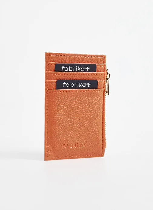 Fabrika Turuncu Kadın Kartlık Frk 522 Flt Deri turnc