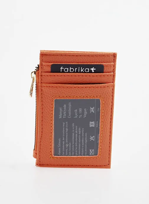 Fabrika Turuncu Kadın Kartlık Frk 522 Flt Deri turnc