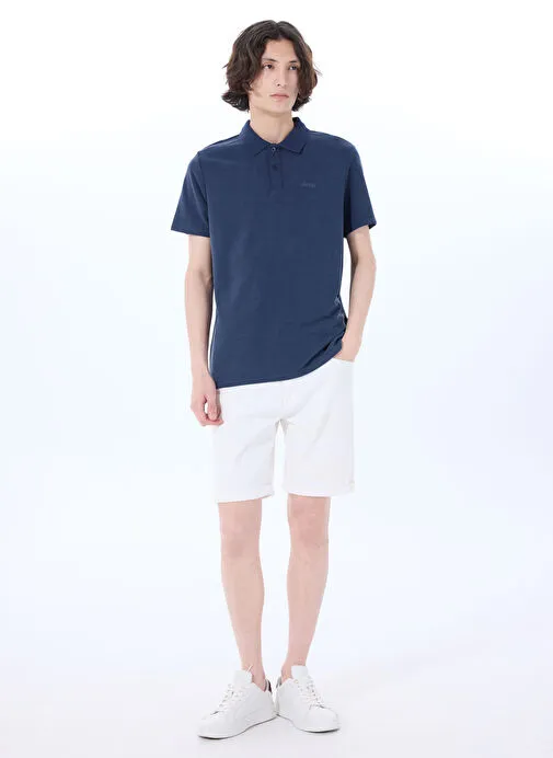 Jeep Lacivert Erkek Relaxed Polo T-Shirt C4SM-TST4503