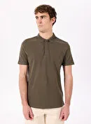 Jeep Taş Erkek Polo Yaka Relaxed Nakışlı Polo T-Shirt C4SM-TST4528