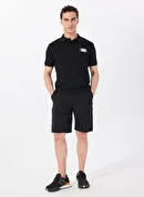 Jeep Siyah Erkek Lastikli   Su İtici - 4 Yöne Esneyen Kargo Şort J4SM-SHT7207