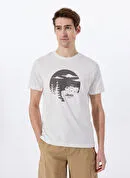 Jeep Lacivert Erkek Bisiklet Yaka Relaxed Baskılı T-Shirt J4SM-TST7235