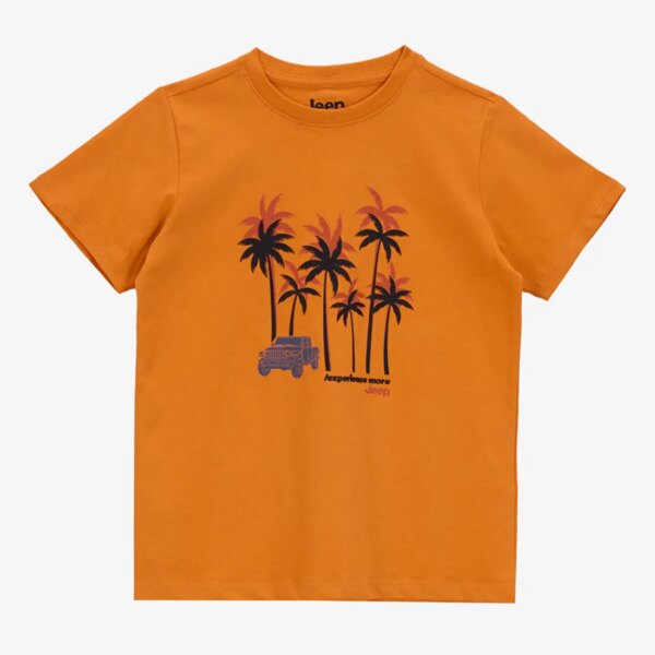 Jeep Turuncu Erkek Çocuk Baskılı T-Shirt J5SB-TST7764