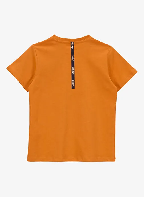 Jeep Turuncu Erkek Çocuk Baskılı T-Shirt J5SB-TST7764