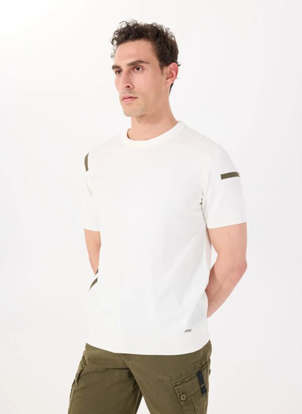 Jeep Ekru Erkek Bisiklet Basic Düz Kazak J5SM-KZK7208