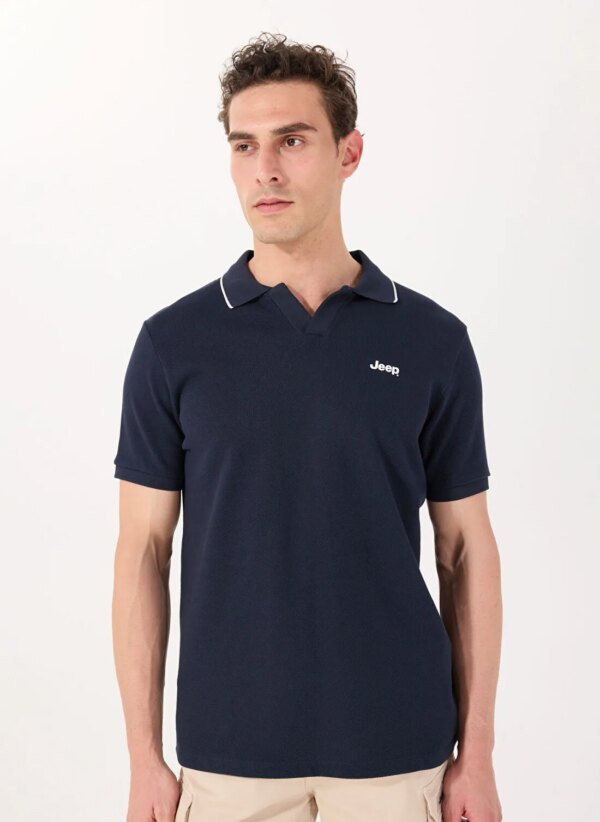 Jeep Lacivert Erkek Relaxed Polo T-Shirt J5SM-TST7315