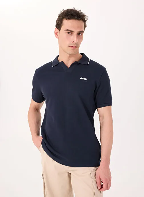 Jeep Lacivert Erkek Relaxed Polo T-Shirt J5SM-TST7315
