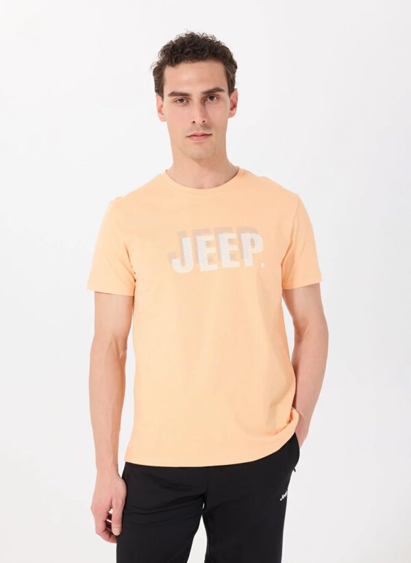 Jeep Turuncu Erkek Relaxed Baskılı T-Shirt J4SM-TST7238