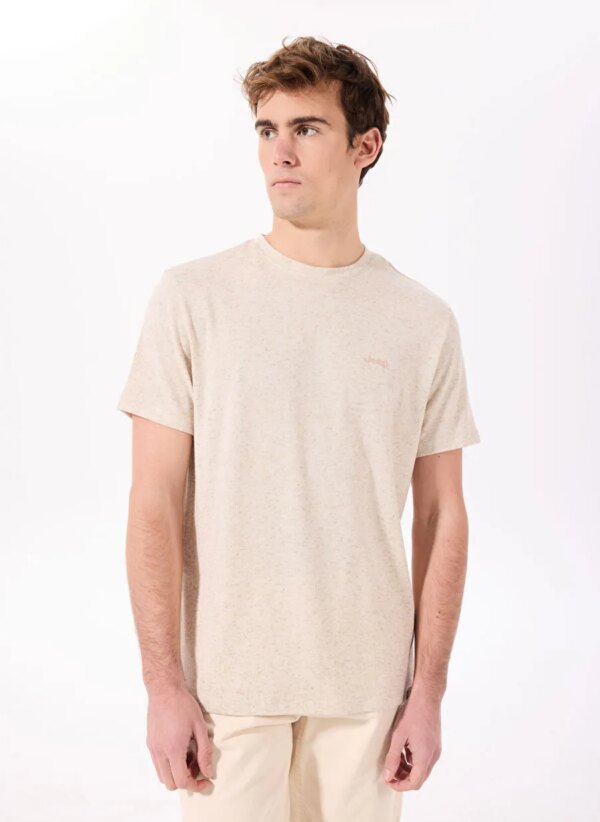 Jeep Taş Erkek Loose Fit Keten Karışımlı T-Shirt J5SM-TST7373