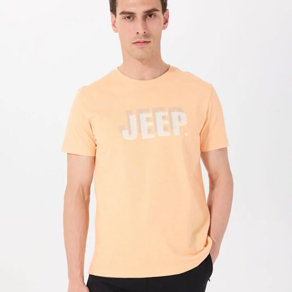 Jeep Turuncu Erkek Relaxed Baskılı T-Shirt J4SM-TST7238