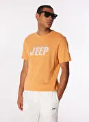 Jeep Turuncu Erkek Relaxed Baskılı T-Shirt J4SM-TST7238