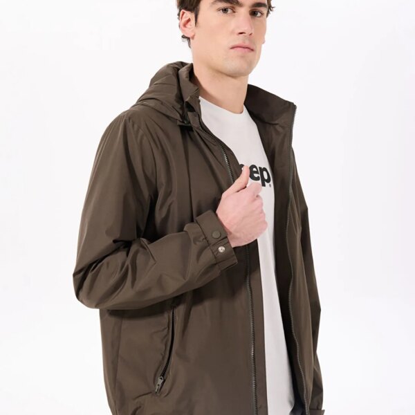 Jeep Haki Erkek Relaxed Düz Rüzgarlık J5SM-TRC7296