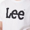 Lee L65QAI12_Logo O Yaka Baskılı Regular Fit Pamuklu Beyaz Erkek T-shirt