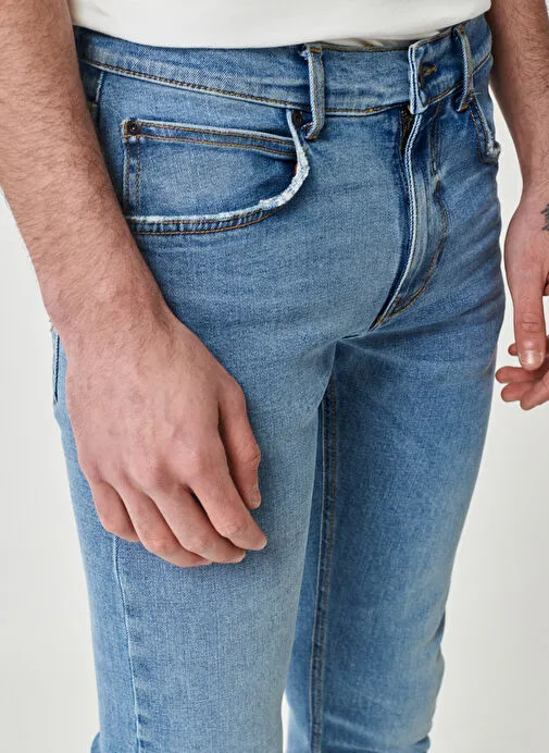 Lee  Erkek Dar Paça Slim Fit  Denim Pantolon L719059XT_Luke