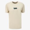 Lee Bisiklet Yaka Bej Erkek T-Shirt L241521614 Loose Fit T-shirt