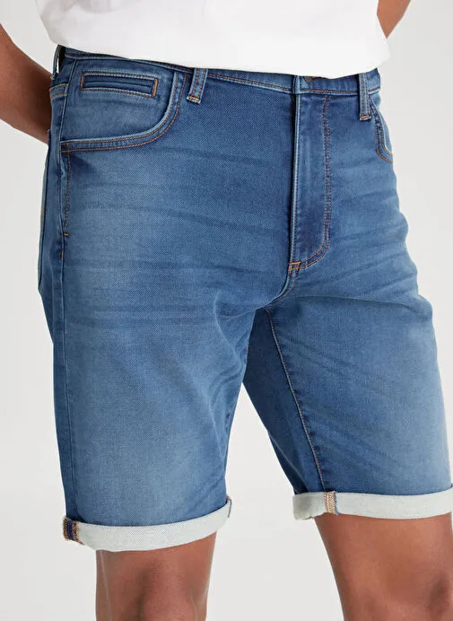 Lee Slim Fit Taş Erkek Denim Şort L24107958 5 Cep Jean Şort