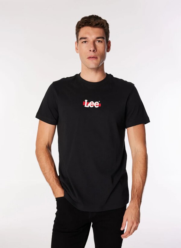 Lee Siyah Erkek Regular Fit T-Shirt L241521001 Siyah T-Shirt