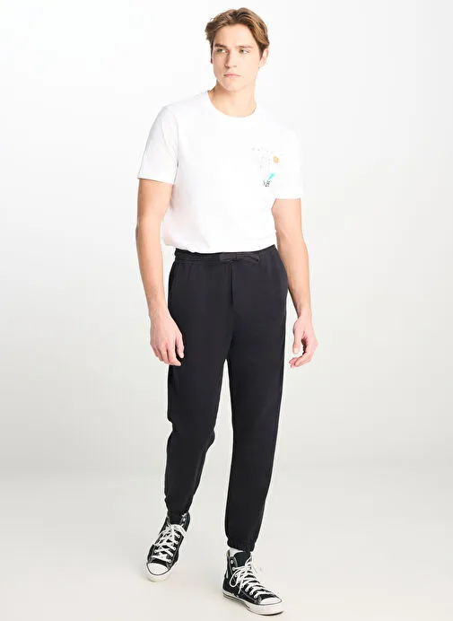 Lee Antrasit Erkek Regular Fit Pantolon MLM04009003 Jogger Örme Pantolon