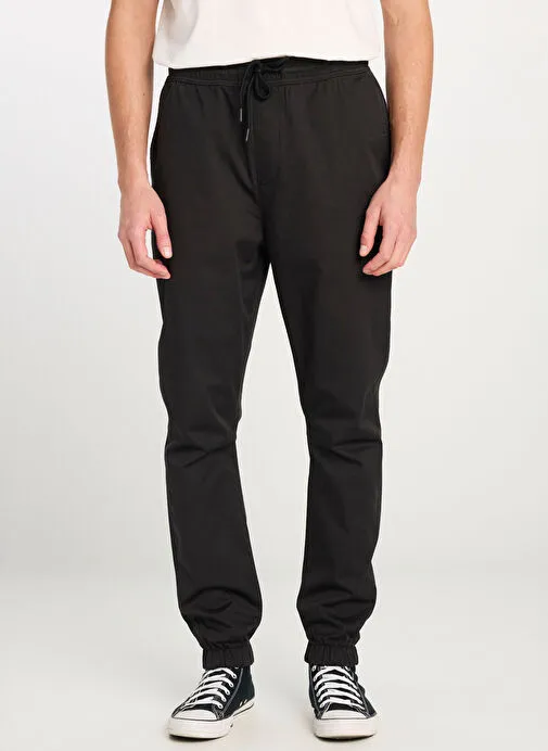 Lee Siyah Erkek Regular Fit Pantolon MLM04008001 Jogger Pantolon