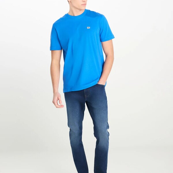 Lee_8684555140_Saks_1_a1406c76 Lee Mavi Erkek Regular Fit T-Shirt ML60UFQA13 Regular Fit Patch Logo