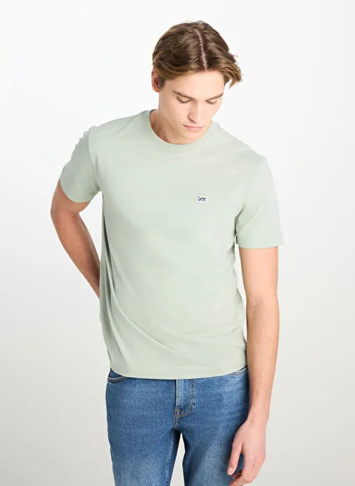Lee Mavi  Erkek Regular Fit T-Shirt ML60UFQ303 Regular Fit Patch Logo