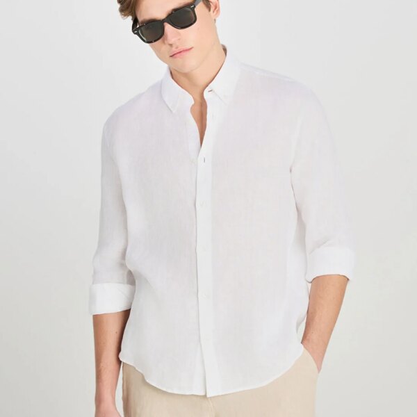 Lee Beyaz Erkek Regular Fit Gömlek L2510549100