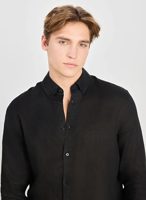 Lee Siyah Erkek Regular Fit Gömlek L2510549001 Regular Fit Gömlek