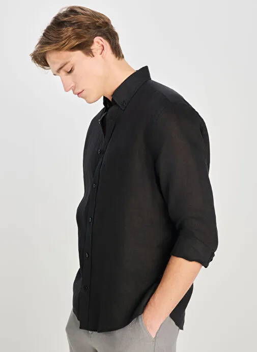 Lee Siyah Erkek Regular Fit Gömlek L2510549001 Regular Fit Gömlek