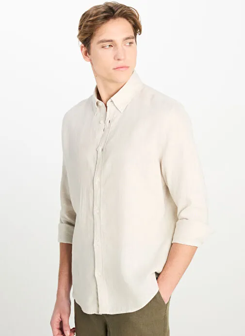 Lee Bej Erkek Regular Fit Gömlek L2510549614