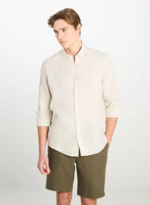 Lee Bej Erkek Regular Fit Gömlek L2510549614