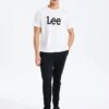 Lee Beyaz Erkek Regular Fit Logo Baskılı T-Shirt ML65QAI12 Regular Fit Grafik
