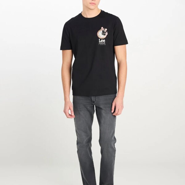 Lee_8684555156_Siyah_1_30ef43df Lee Siyah Erkek Regular Fit T-Shirt L2510322001