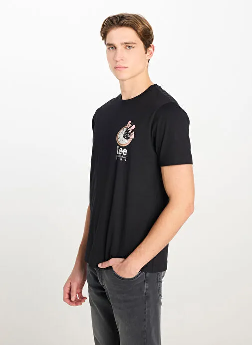 Lee Siyah Erkek Regular Fit T-Shirt L2510322001