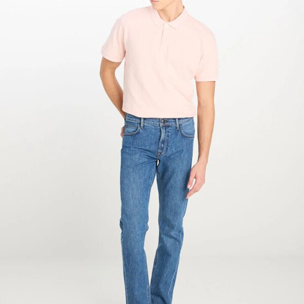 Lee_8684555164_Renksiz_1_353aa425 Lee Mavi Erkek Regular Fit Denim Pantolon L70700021381 Daren