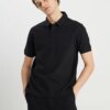 Wrangler Siyah Erkek Polo Yaka Regular Fit T-Shirt W2510720001
