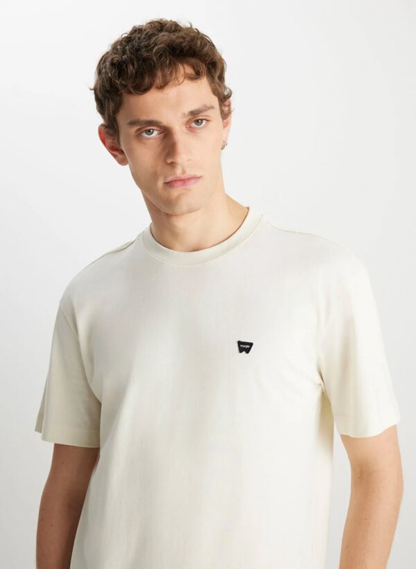 Wrangler Beyaz Erkek Relaxed T-Shirt MW7NM20387742L Relaxed Fit Small