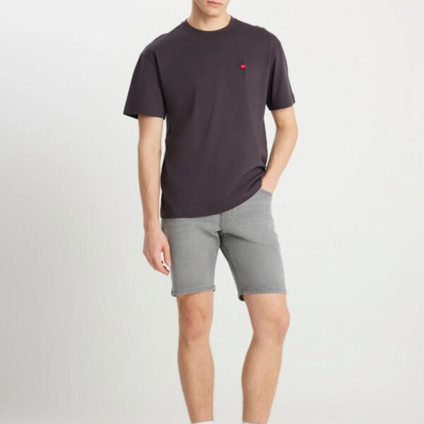 Wrangler Antrasit Erkek Relaxed T-Shirt MW7NM203877M39 Relaxed Fit Small