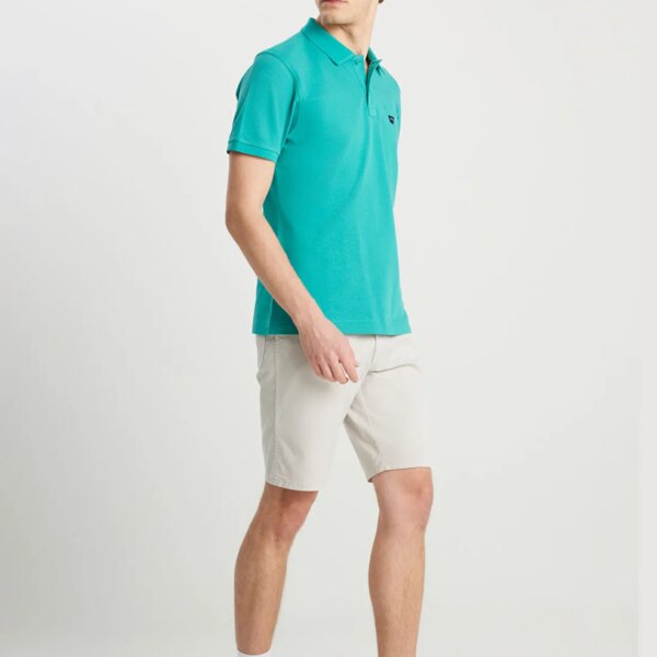 Wrangler Gri Erkek Slim Fit Şort W21120513 5 Cep Non Denim Şort