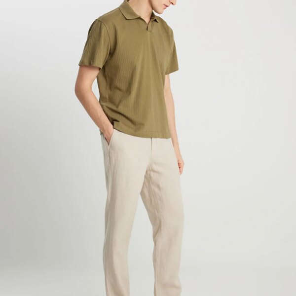 Wrangler Bej Erkek Regular Fit Chino Pantolon W2510479614 Keten Chino Pantolon