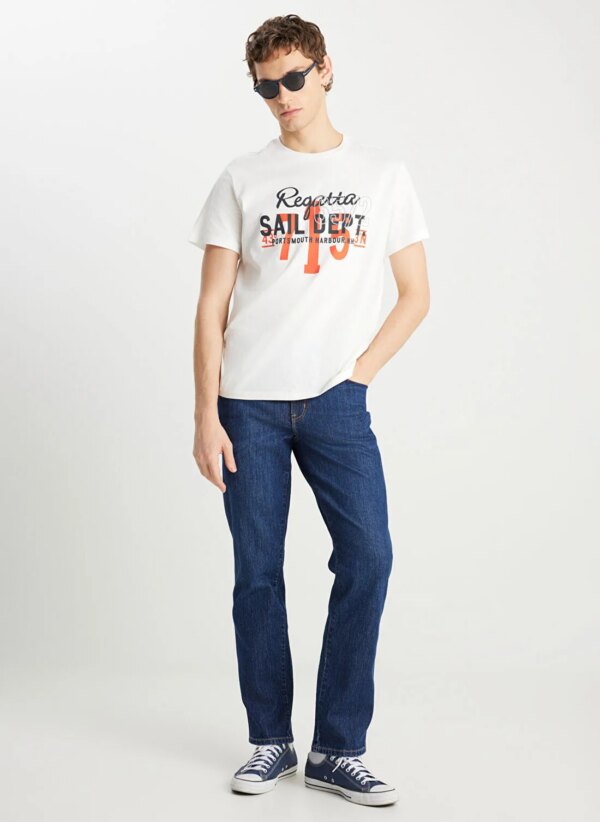 Wrangler Lacivert Erkek  Straight Denim Pantolon W12100018318 Texas